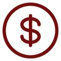 sigla de dinheiro simbolizando as exigências fiscais de um supermercado
