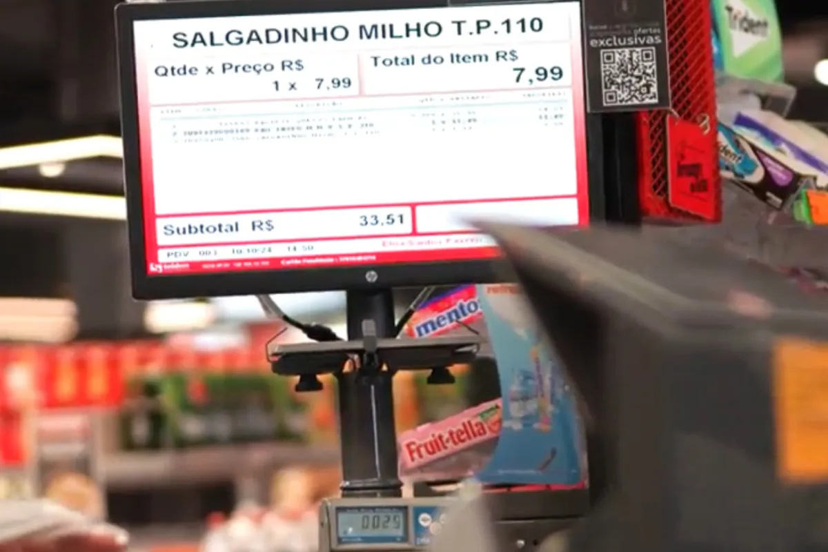 PDV do supermercado que ajuda prevenir perdas